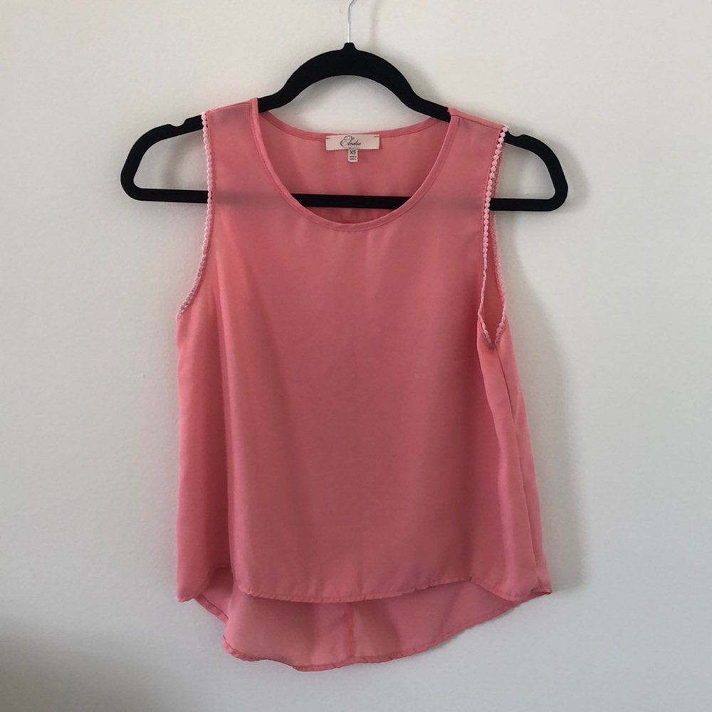 Elodie Pink Sleeveless Blouse